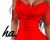 ha. Santa Red Silk Dress