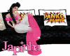 Sofa Pink Black