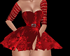 Classy red winter dress