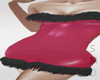 !! Fur Dress Red/Pvc S