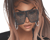 Glasses black lace