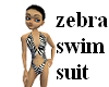 zebra swim suit