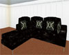 Black Textured Sectional