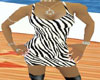 Zany Zebra Halter  Dress