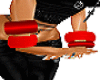 Bangles/earring Red