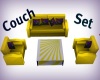 *FM* 3 Set Couch Yellow