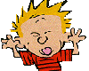 Calvin faces Sticker