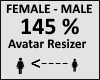 Avatar scaler 145%