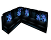 Classy Blue Wolf Sofa