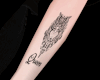 N. Queen Arm Tattoo