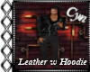 Leather w Hoodie
