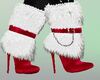 Red stiletto boots