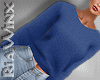 Blue Fluffy Sweater