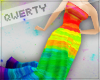 !Q! Rainbow Long DressH