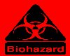 Black and Red Biohazard