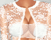 SL Roses Skirt White