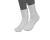 white cotton socks