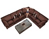 *Brown Suede Sectional*