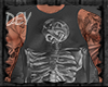 Tee Shirt Skeleton Grey