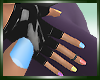 :)Blk Glove Color Nails