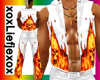 [L] White Flame Vest