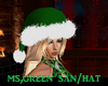Ms.Green Santa Hat