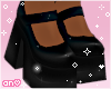 chunky heels black