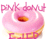 pink donut eater
