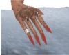 Nails Red + Tattos