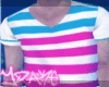 Y| Blue & Pink Stripes