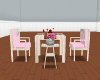 White and Pink table