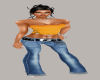 Orange Haulter Top