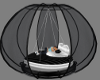 Blk & Silver Swing Bed