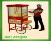Christmas Popcorn Cart