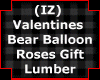 (IZ) Bear Balloon Roses