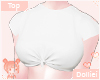 ! White Top Crop Knot