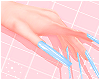 Long nails blue