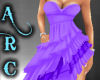ARC Purple Ruffled Dress