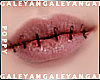 A) Poppy stitched lips