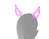 pink neon devil horns
