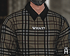 Brown Plaid Sweater.