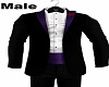 Tuxedo Black Purple Male