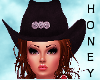 *h* Cowgirl Hat Black