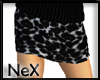 [NeX]-B/W Leopard Skirt