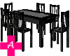 [A]Sleek Table w/chairs
