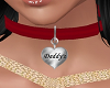 Daddys Heart Collar Red