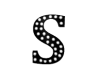 FLASHING LETTER S