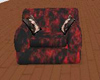blk & rd vampire chair