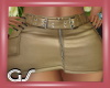 GS Beige Leather Skirt