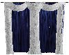 Blue and Silver Curtain